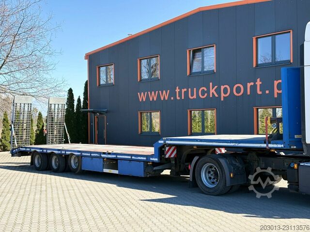 Lavtloader trailer HUMBAUR ELBO EN04 P Tieflader 3 Achse