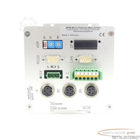 MPm component mPm MPM 3.SU340SM4 Unwucht-Messgerät SN:3.502.22.2004 - ! -