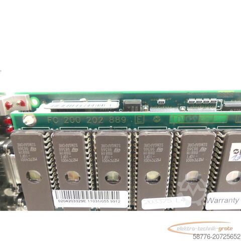 NUM 구성 요소 NUM num FC 200 202 885 Steuerungsplatine SN:76551 + FC 200 202 889 Optionskarte