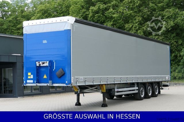 Open semitrailer with tarp SCHMITZ CARGOBULL 6to Leergewicht Liftachse XL+Getränke ¤429.-mtl
