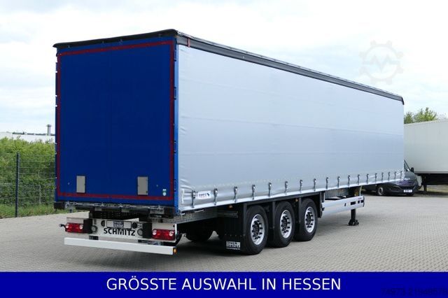 Open semitrailer with tarp SCHMITZ CARGOBULL 6to Leergewicht Liftachse XL+Getränke ¤429.-mtl
