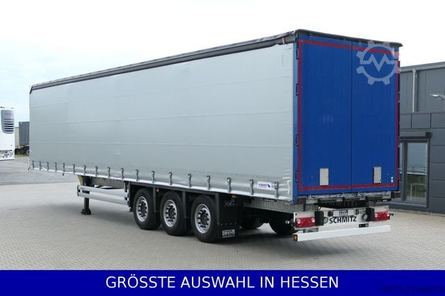 Open semitrailer with tarp SCHMITZ CARGOBULL 6to Leergewicht Liftachse XL+Getränke ¤429.-mtl
