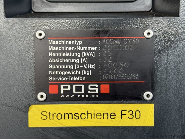 POS PosMill Тип C1050 універсальний фрезерний верстат POS PosMill Typ C1050