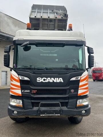 Camion basculante trilateral SCANIA P450 XT ,8X4 MEILLER GESTEINSKIPPER, BORDMATIK,  RETARDER