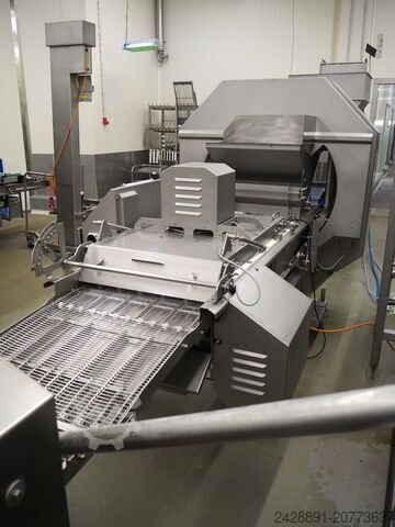 Linia formowania,panierowania i smażenia GEA, Stork, Koppens LFT (R), MultiFormer 400, RotoCrumb TRC