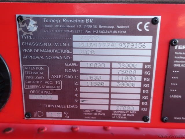 Стандартный седельный тягач Terberg Terberg YT 222 4x2 Rangiermaschine