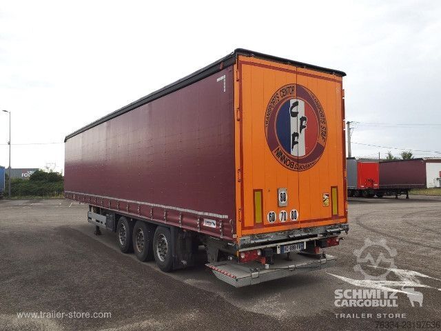 Semi-remorque bâchée Schmitz Cargobull Semitrailer Curtainsider Standard Hayon