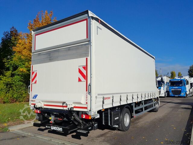 משאית שטוחה עם ברזנט DAF FA XB 290 16t Curtainsider Wecon