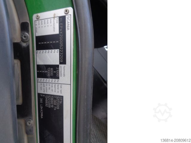 Absetzkipper LKW SCANIA P380LB EU5 Klima Optic Cruise