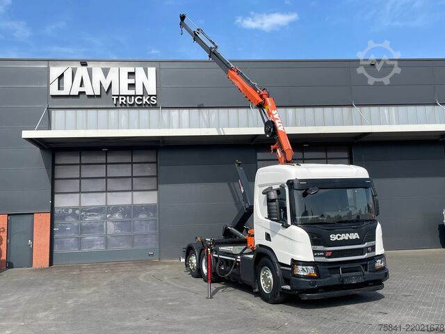 起重卡车 Scania P340 P340 XT Atlas 96.3E - A3L laadkraan + VDL ...