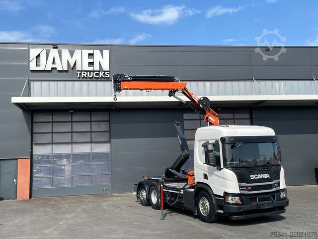 Kamion me vinç Scania P340 P340 XT Atlas 96.3E - A3L laadkraan + VDL ...