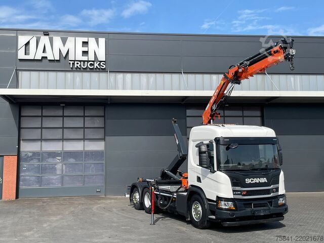 Kamion me vinç Scania P340 P340 XT Atlas 96.3E - A3L laadkraan + VDL ...