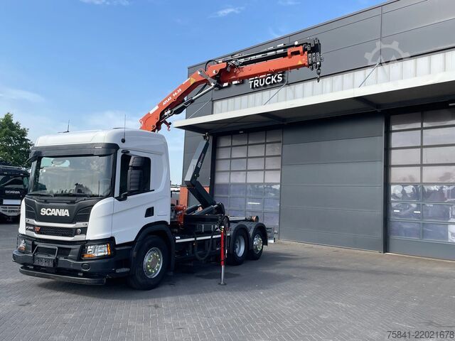 Kamion me vinç Scania P340 P340 XT Atlas 96.3E - A3L laadkraan + VDL ...