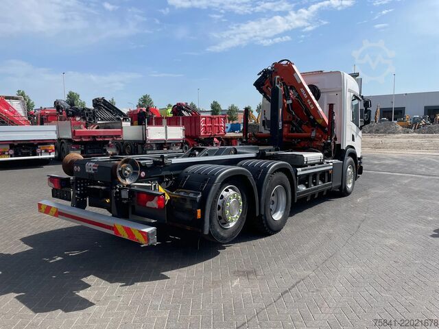 Kamion me vinç Scania P340 P340 XT Atlas 96.3E - A3L laadkraan + VDL ...