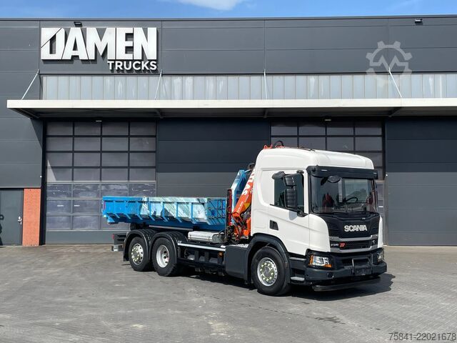 Kamion me vinç Scania P340 P340 XT Atlas 96.3E - A3L laadkraan + VDL ...