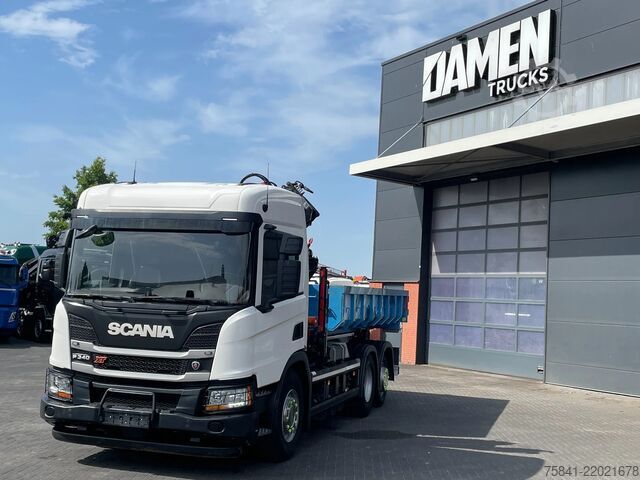 Kamion me vinç Scania P340 P340 XT Atlas 96.3E - A3L laadkraan + VDL ...
