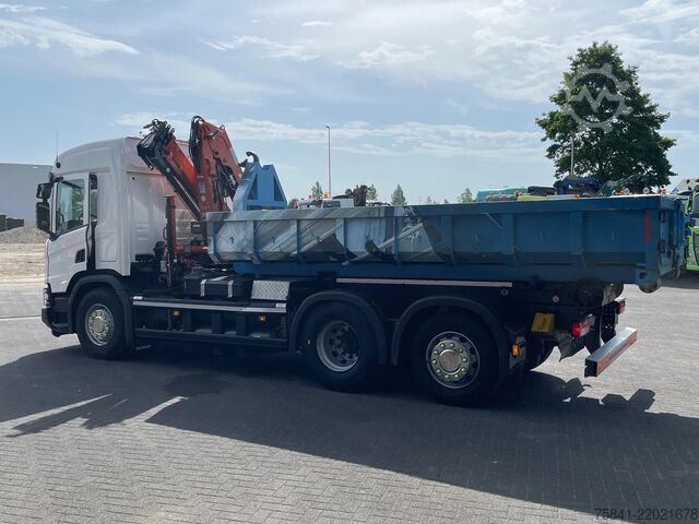 Kamion me vinç Scania P340 P340 XT Atlas 96.3E - A3L laadkraan + VDL ...