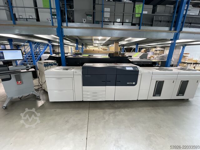 Digitale drukmachine Xerox Versant 3100 incl. Fiery, paper deck, 2x stacker