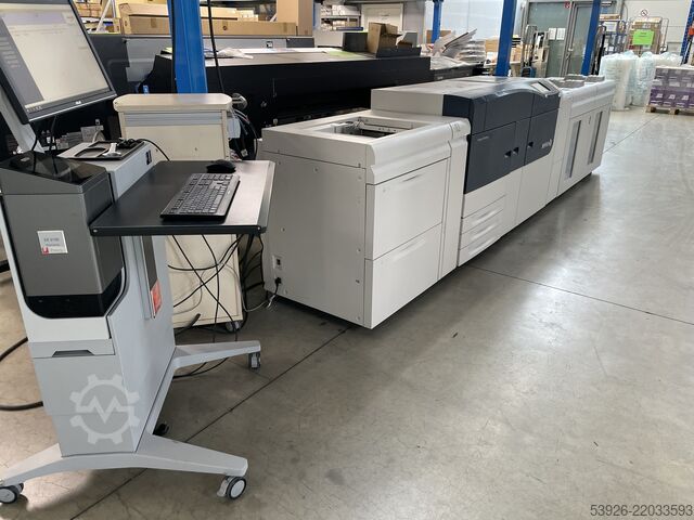 Digitale drukmachine Xerox Versant 3100 incl. Fiery, paper deck, 2x stacker