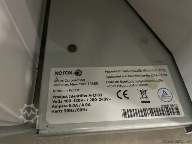 Digitale drukmachine Xerox Versant 3100 incl. Fiery, paper deck, 2x stacker