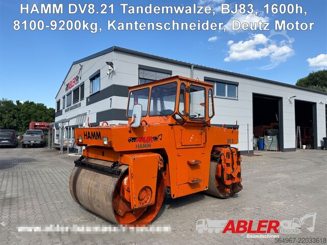 Xe lu rung tandem Hamm DV8.21 Tandemwalze Kantenschneider