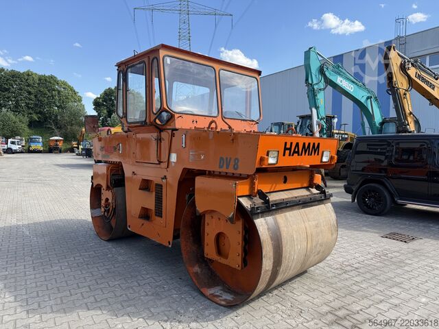 Xe lu rung tandem Hamm DV8.21 Tandemwalze Kantenschneider