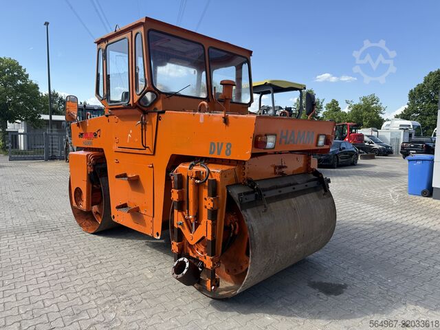 Xe lu rung tandem Hamm DV8.21 Tandemwalze Kantenschneider