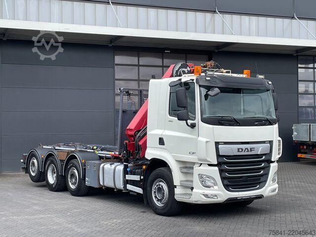 Kranbil DAF CF 85.480 CF 85.480 8x2 Haakarm + HMF 2320K5-RCS