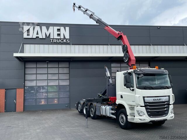 Kranbil DAF CF 85.480 CF 85.480 8x2 Haakarm + HMF 2320K5-RCS
