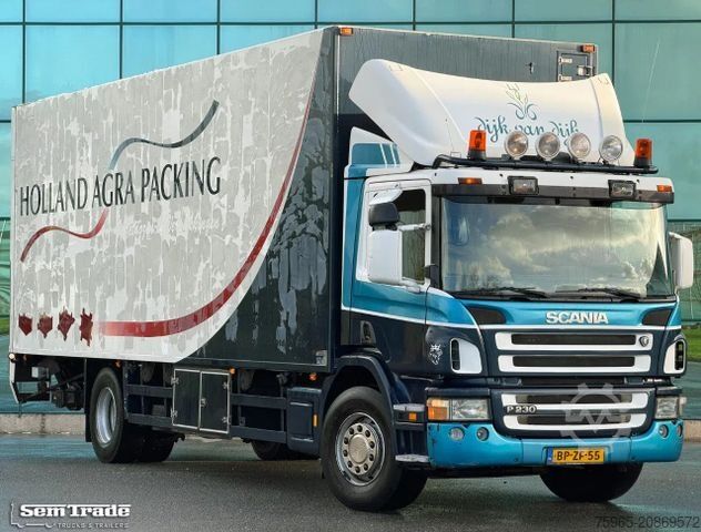 Kassabíll SCANIA P230 EURO 3 AIRCO MANUAL GEARBOX VAN BEURDEN ISO
