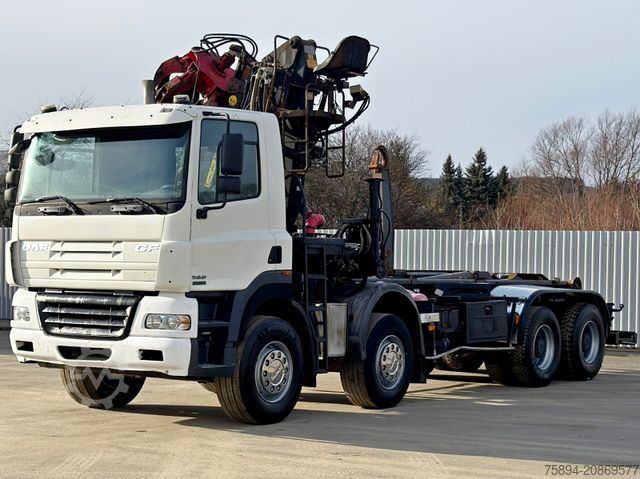 Āķa konteineru automašīna DAF CF 85.430 * ABROLLKIPPER + JONSERED J1320 Z /8x4