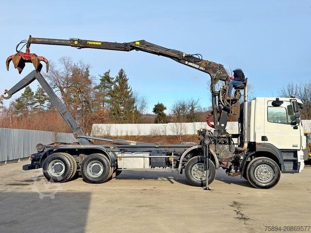Āķa konteineru automašīna DAF CF 85.430 * ABROLLKIPPER + JONSERED J1320 Z /8x4