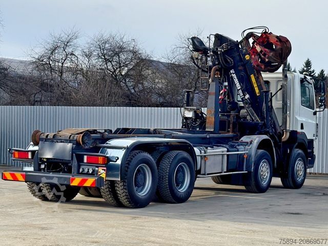 Āķa konteineru automašīna DAF CF 85.430 * ABROLLKIPPER + JONSERED J1320 Z /8x4