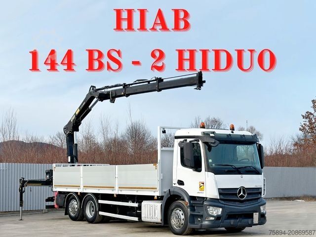 Kravas automašīnai uzstādīts celtnis MERCEDES-BENZ ANTOS 2545* HIAB 144 BS - 2 HIDUO /FUNK