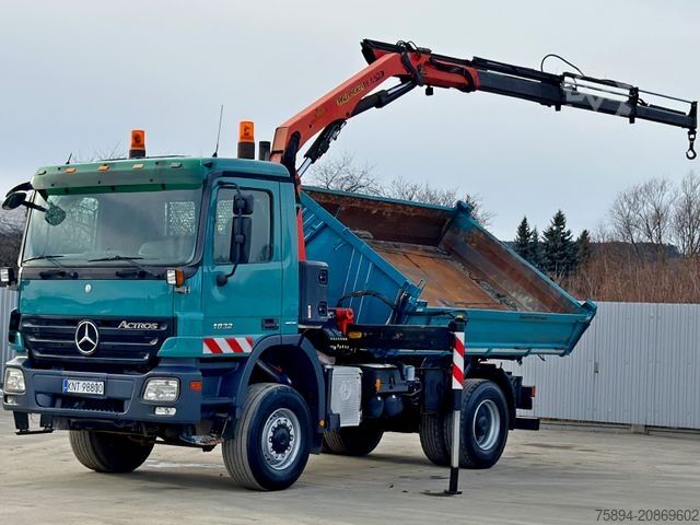 Sklápač MERCEDES-BENZ ACTROS 1832 * KIPPER 4,00 m + PK 9501 * 4x4