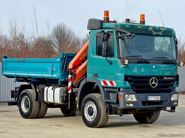 Sklápač MERCEDES-BENZ ACTROS 1832 * KIPPER 4,00 m + PK 9501 * 4x4