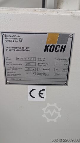 Dyvelborremaskin Koch Sprint PTP3-L