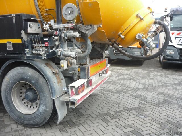 Відсмоктувач DAF XF 410 ROC 16.30 Droge stoffen oplegger