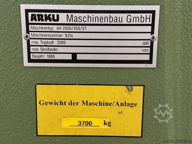 Mechanical press ARKU RM 3035 + AH 2000 ARKU RM 3035 + AH 2000