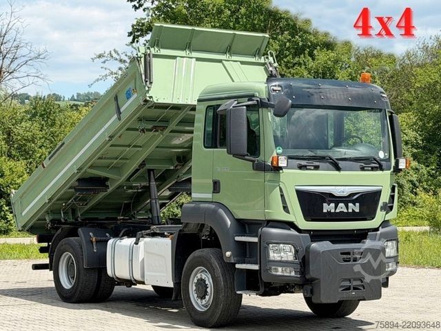 Truk jungkit MAN TGS 18.360 * KIPPER 4,80m * 4x4 * TOPZUSTAND