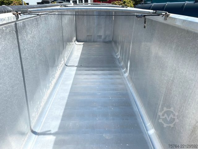 Semi-remorque benne BENALU 52m³ Alu Getreidekipper/5,5t LEER/Kombitür/MIETE