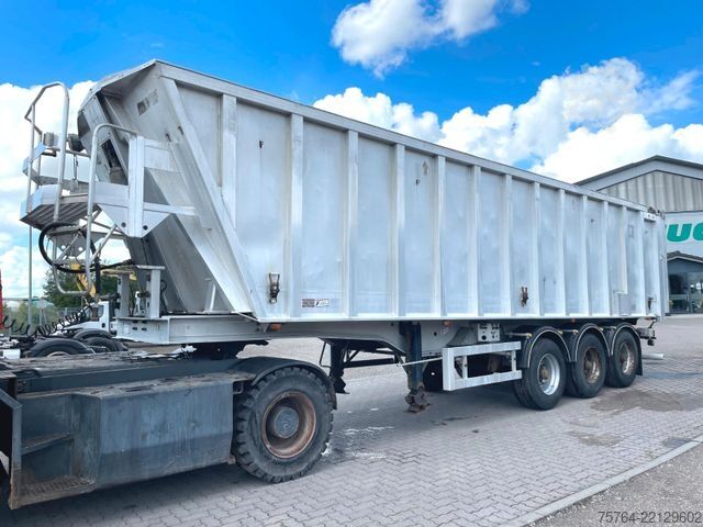 Semi-remorque benne BENALU ca. 48m³ Kippauflieger / ganz aus Alu / Kombitür