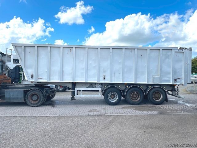 Semi-remorque benne BENALU ca. 48m³ Kippauflieger / ganz aus Alu / Kombitür