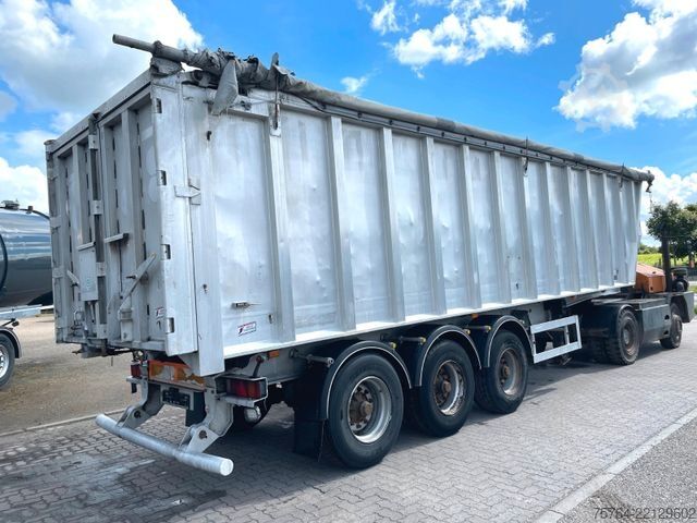 Semi-remorque benne BENALU ca. 48m³ Kippauflieger / ganz aus Alu / Kombitür