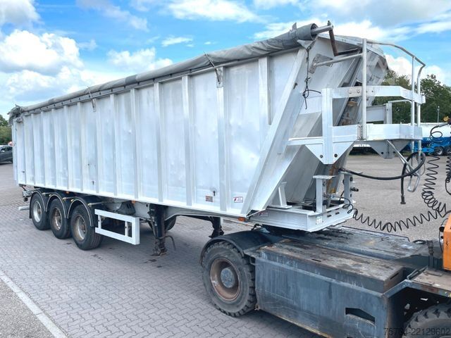 Semi-remorque benne BENALU ca. 48m³ Kippauflieger / ganz aus Alu / Kombitür