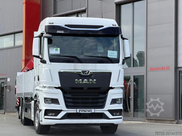 Laadimisplatvorm MAN TGX 26.520 6x2-4 BL Baustoff-Pritsche FASSI F19...