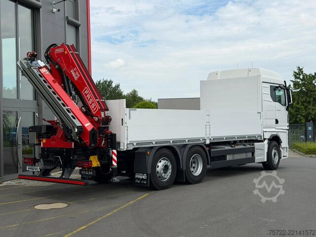 Laadimisplatvorm MAN TGX 26.520 6x2-4 BL Baustoff-Pritsche FASSI F19...