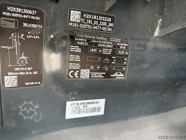 Empilhadeira diesel Linde H16D-01