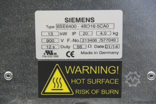 Otpornik na kočenje Siemens 6SE6400-4BD16-5CA0