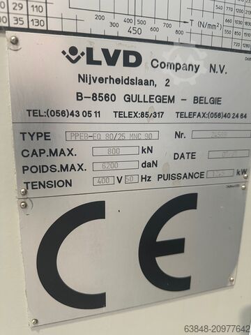 Máy chấn tôn LVD PPEB EQ 80/25
